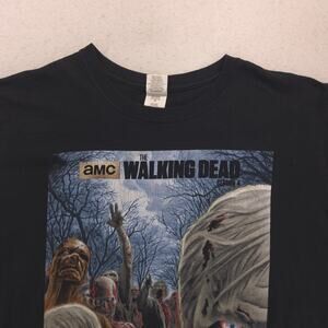 The Walking Dead Crew Neck Short Sleeve Graphic T-Shirt Mens Size L Black